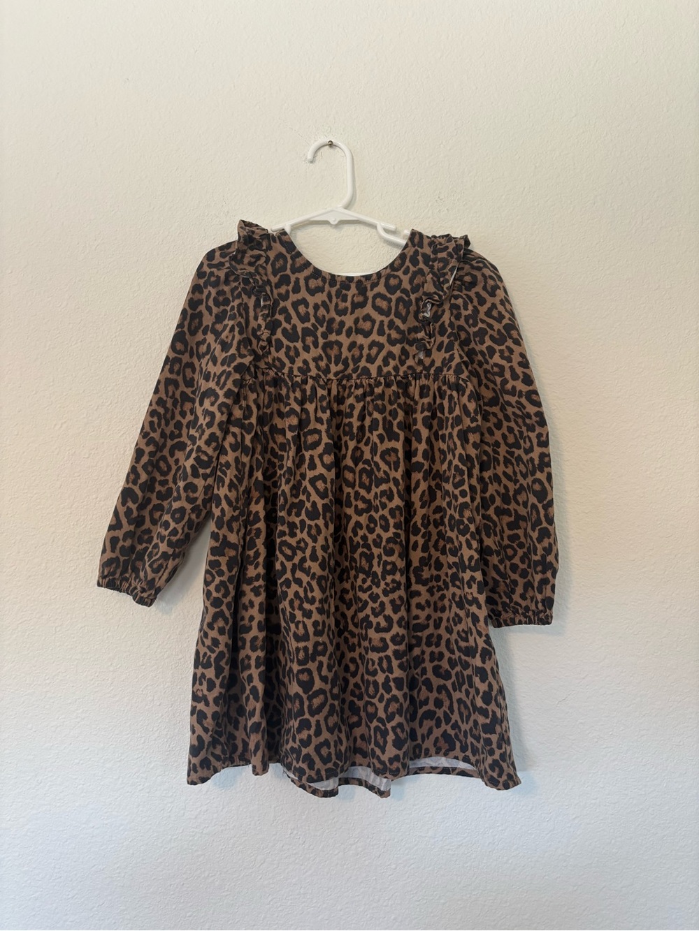 Cotton On Leopard Print Long Sleeve Dress - Brown & Black